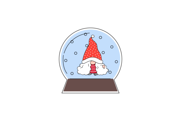 Charming Gnome Christmas Ornament Crystal Ball