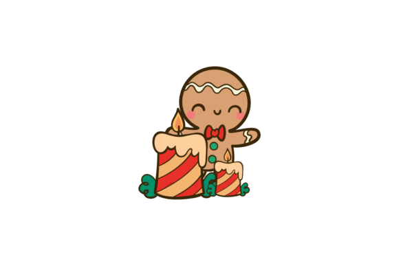 Christmas Csndle Gingerman Svg: A Festive Graphics Asset