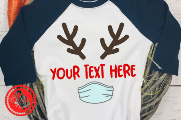 Christmas Deer Face Mask: A Festive Graphics Asset