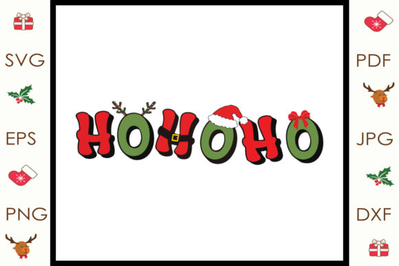 Christmas HoHoHo Svg: A Festive Graphics and Illustrations Asset