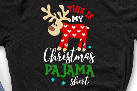 Christmas Pajama Shirt Deer: A Festive Embroidery Design
