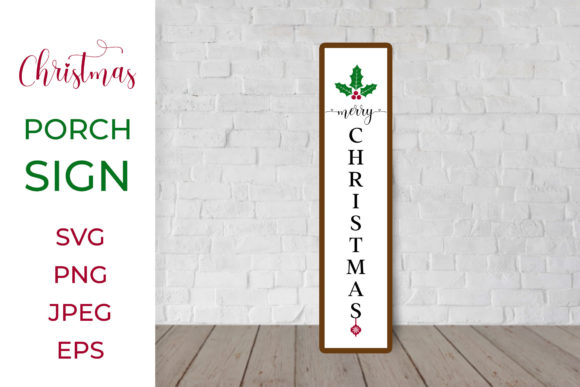 Christmas Porch Sign SVG: A Festive Graphic for Holiday Branding