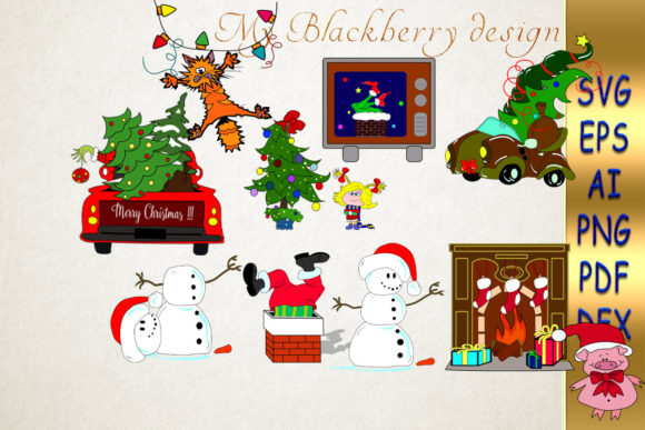 Christmas Svg Tree and Decorations: Festive Graphics for Crafters