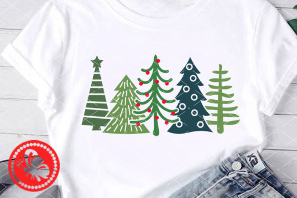 Christmas Tree Winter Forest Embroidery
