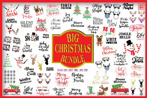 Enhance Your Christmas Content with BIG Christmas Bundle SVG