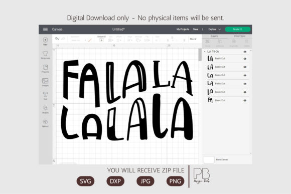Fa La La La SVG: A Festive Graphic for Christmas Content