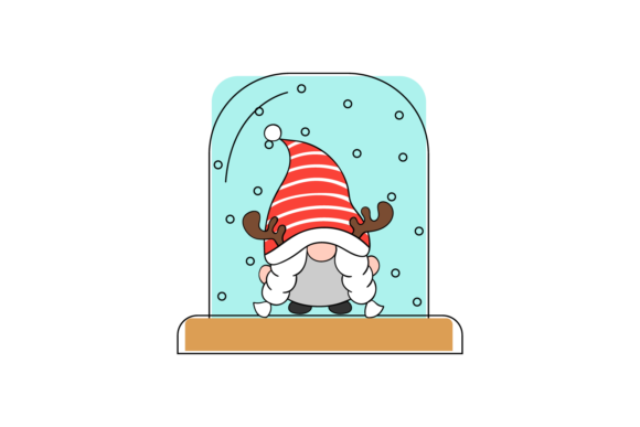 Gnome Christmas Ornament: A Festive Graphic for Local Brands