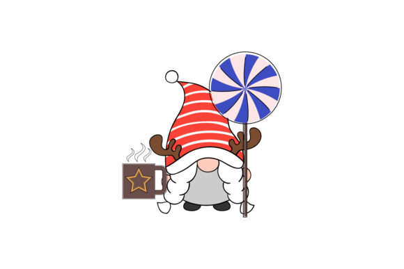 Gnome Christmas Ornament Candy: A Festive Graphic Asset