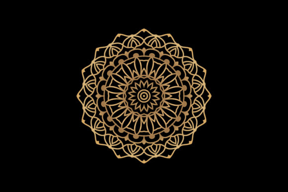 Gold Mandala Christmas Design: A Versatile Embroidery Gem