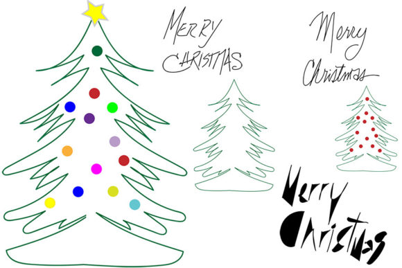 Hand Drawn Christmas Tree: A Versatile Graphics Asset