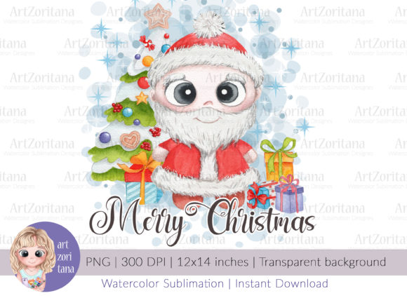 Merry Christmas Cute Santa: A Festive Graphic for Your Content