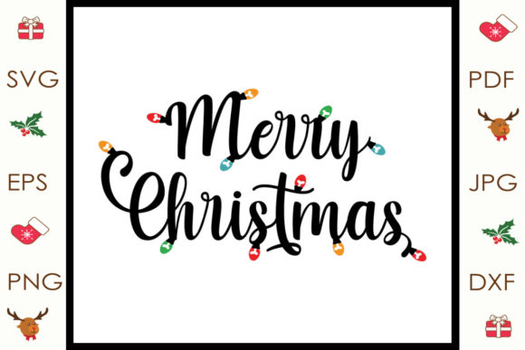 Merry Christmas Light Svg: A Festive Graphics Treasure