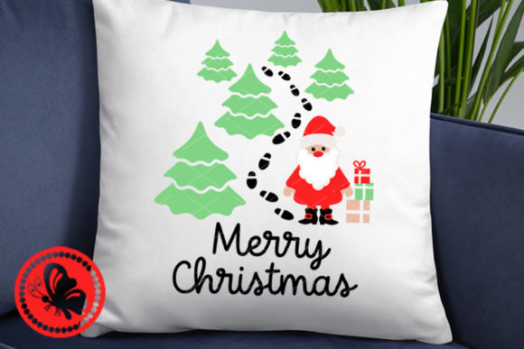 Merry Christmas Tree Forest Santa Claus Graphics for Illustrations