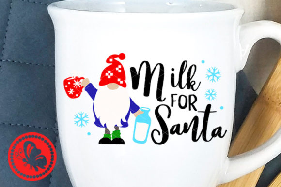 Milk for Santa Gnome Cup: A Festive Graphics Must-Have