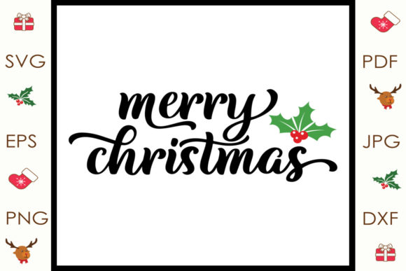 Mistletoe Merry Christmas Svg: A Festive Graphics Gem