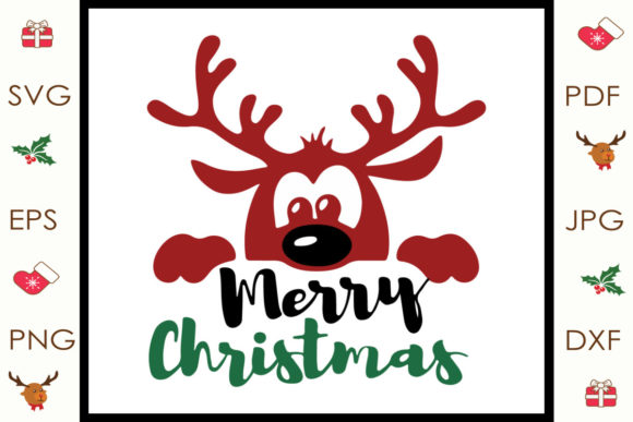Reindeer Merry Christmas Svg: A Festive Graphics Asset