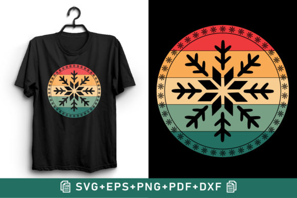 Retro Vintage Christmas Snowflake Embroidery